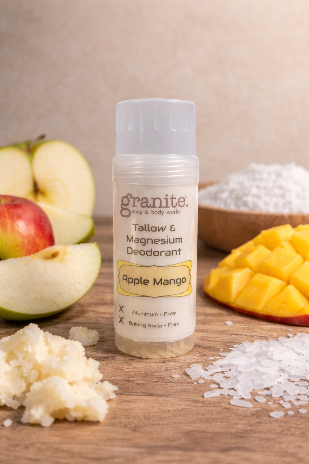 Tallow & Magnesium Deodorant - Apple Mango