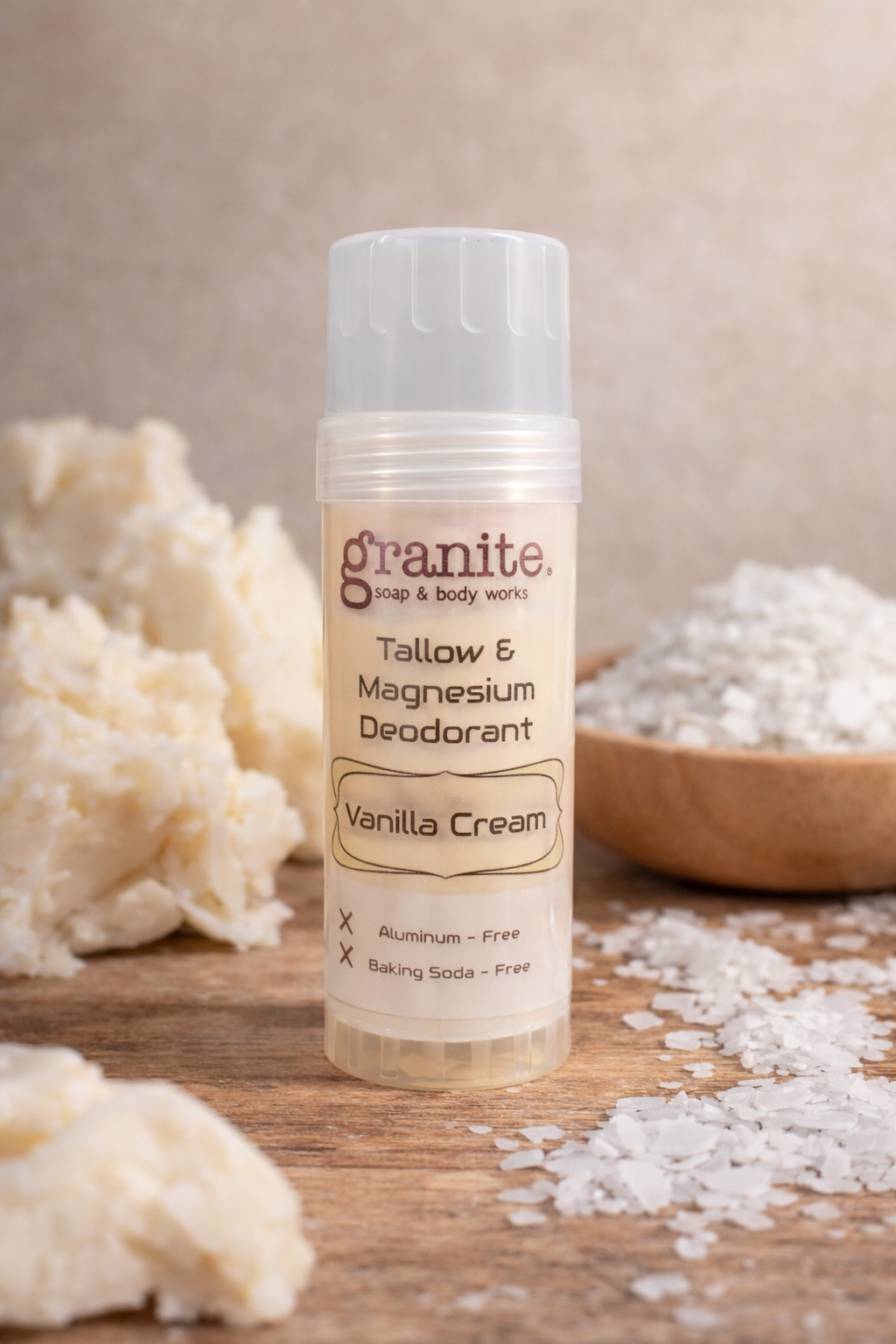 Tallow & Magnesium Deodorant - Vanilla Cream